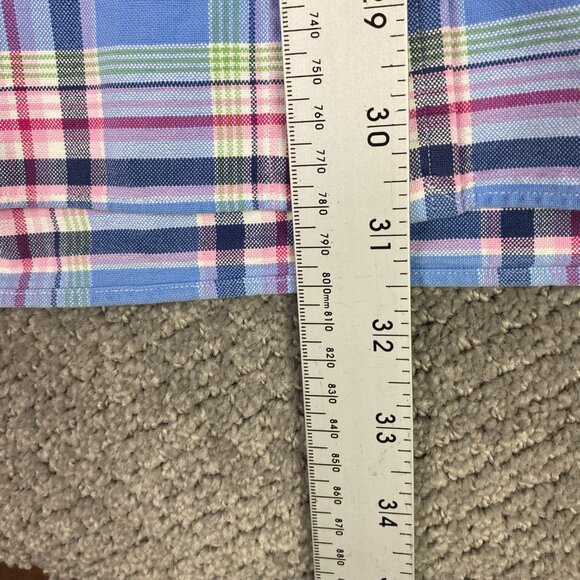 Ralph Lauren Short Sleeve Twill Shirt Men's 3XB Plaid Blue Red Green Button Down - Picture 8 of 8